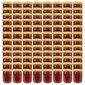 vidaXL klaasist moosipurgid kuldsete kaantega 96 tk, 230 ml цена и информация | Hoidistamiseks | kaup24.ee