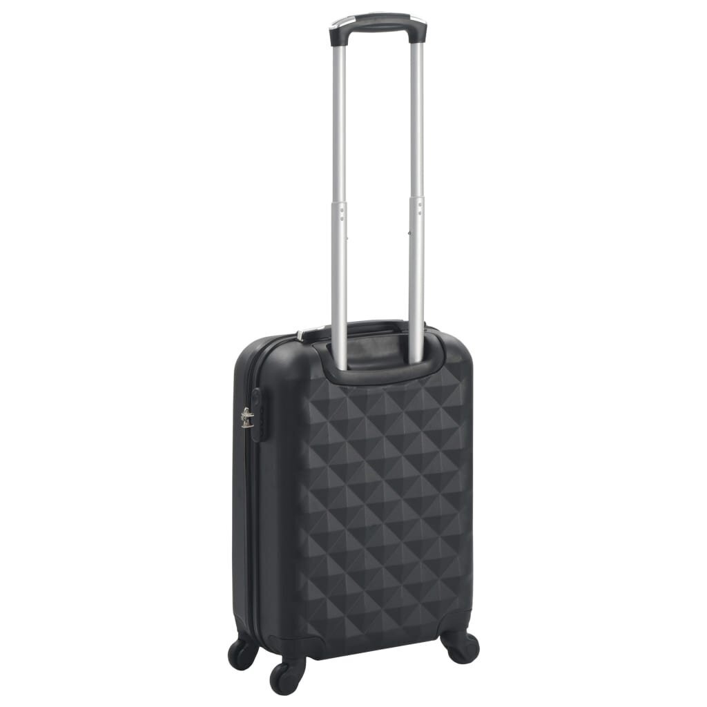 vidaXL kõvakattega kohver, must, ABS цена и информация | Kohvrid, reisikotid | kaup24.ee