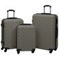 vidaXL kõvakattega kohver 3 tk antratsiithall ABS hind ja info | Kohvrid, reisikotid | kaup24.ee