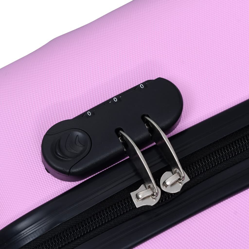 vidaXL kõvakattega kohver roosa ABS цена и информация | Kohvrid, reisikotid | kaup24.ee