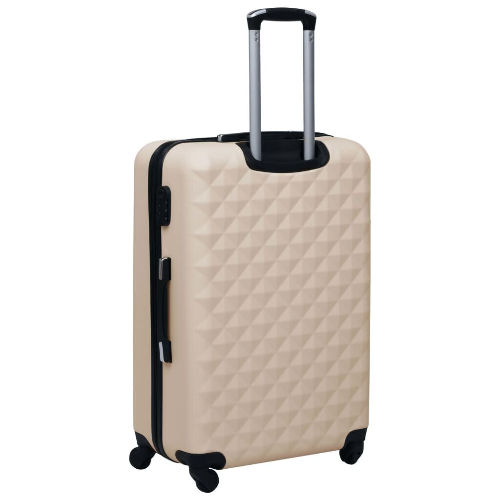 vidaXL kõvakattega kohver 2 tk kuldne ABS hind ja info | Kohvrid, reisikotid | kaup24.ee