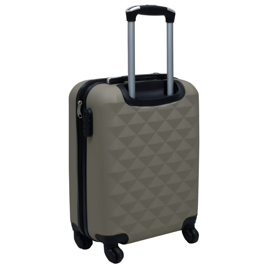 vidaXL kõvakattega kohver 2 tk antratsiithall ABS цена и информация | Kohvrid, reisikotid | kaup24.ee