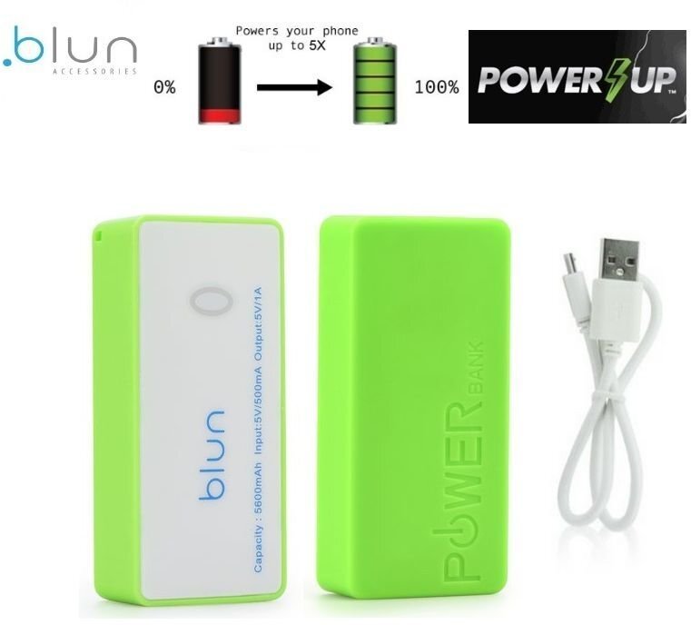 Akupank Blun ST-508/LI 5600mAh, roheline цена и информация | Akupangad | kaup24.ee