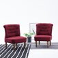 vidaXL Prantsuse toolid 2 tk, veinipunane, kangas hind ja info | Tugitoolid ja tugitoolvoodid | kaup24.ee