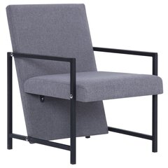 Откидывающееся массажное кресло vidaXL, тёмно-серая ткань цена и информация | Кресла в гостиную | kaup24.ee