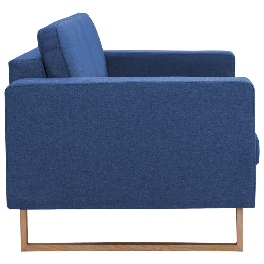 vidaXL 2-osaline diivanikomplekt, kangas, sinine hind ja info | Pehme mööbli komplektid  | kaup24.ee