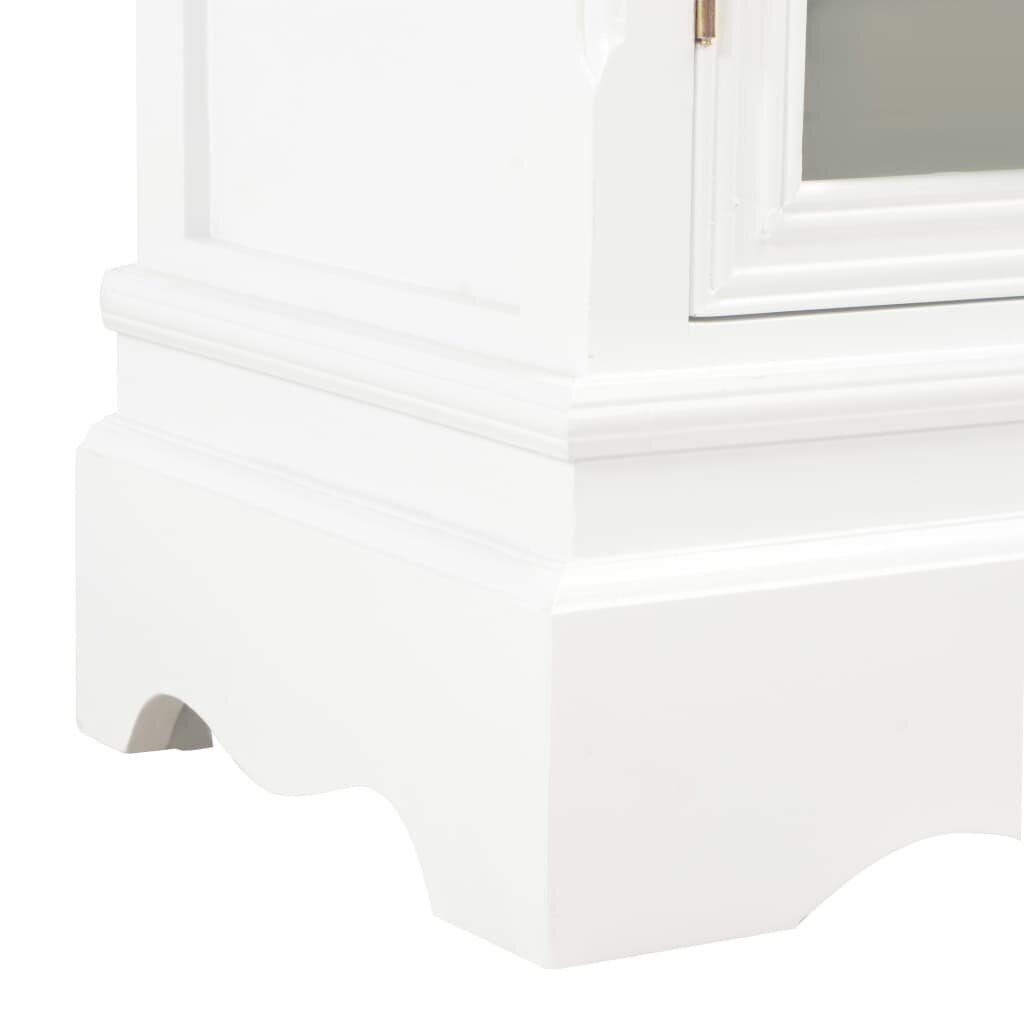 vidaXL puhvetkapp, valge, 70 x 28 x 70 cm, toekas männipuit hind ja info | Elutoa väikesed kapid | kaup24.ee