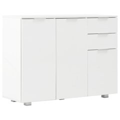 vidaXL puhvetkapp kõrgläikega valge 107x35x80,5 cm hind ja info | Elutoa väikesed kapid | kaup24.ee