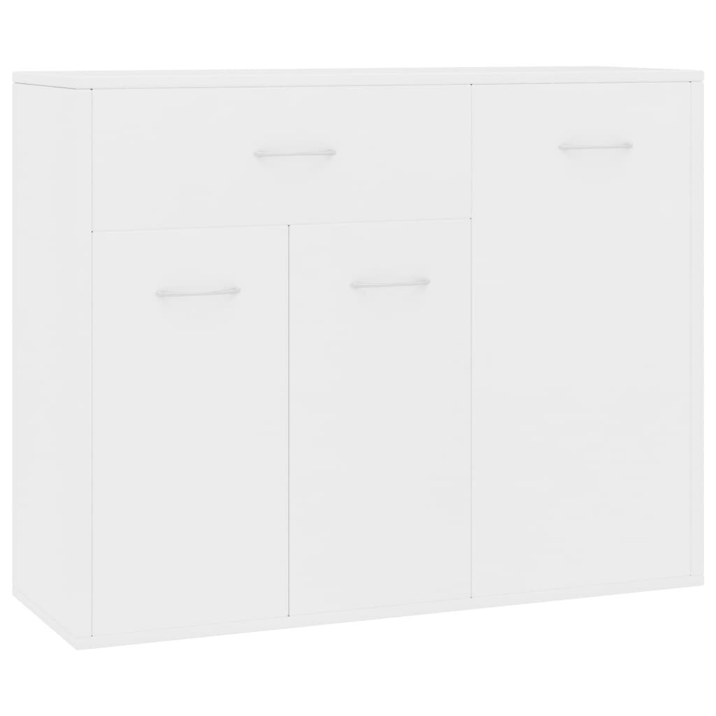 vidaXL puhvetkapp valge 88 x 30 x 70 cm, puitlaastplaat hind ja info | Elutoa väikesed kapid | kaup24.ee