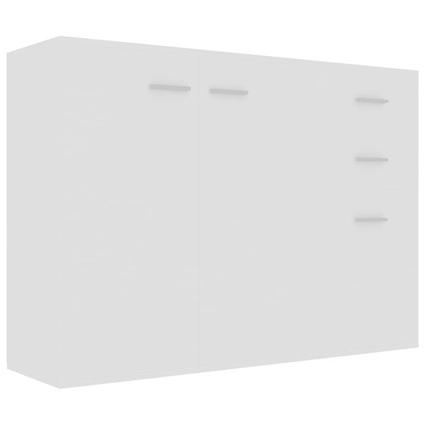 vidaXL puhvetkapp, valge 105 x 30 x 75 cm, puitlaastplaat