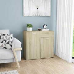 vidaXL puhvetkapp, Sonoma tamm, 80 x 36 x 75 cm puitlaastplaat цена и информация | Шкафчики в гостиную | kaup24.ee