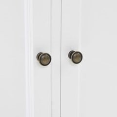 vidaXL puhvetkapp 4 uksega, MDF ja männipuit, 80 x 40 x 180 cm hind ja info | Elutoa väikesed kapid | kaup24.ee