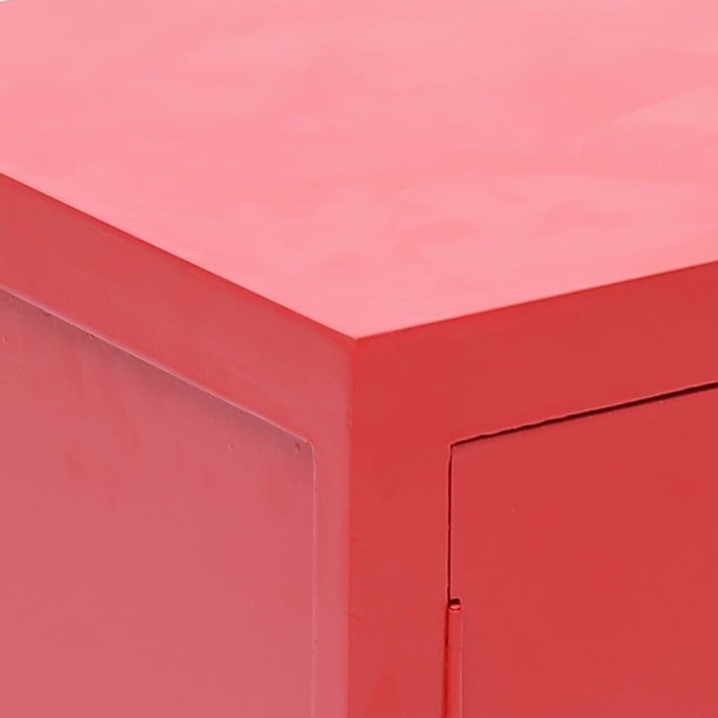 vidaXL öökapp, punane, 38 x 28 x 52 cm, Paulownia puit цена и информация | Öökapid | kaup24.ee