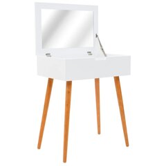 vidaXL peegliga tualettlaud, MDF 60 x 40 x 75 cm hind ja info | Meigilauad | kaup24.ee