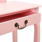 vidaXL tualettlaud taburetiga, roosa 65x36x128 cm, Paulownia puit, MDF hind ja info | Meigilauad | kaup24.ee
