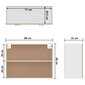 vidaXL seinakapp, Sonoma tamm, 80 x 31 x 60 cm, puitlaastplaat hind ja info | Köögikapid | kaup24.ee