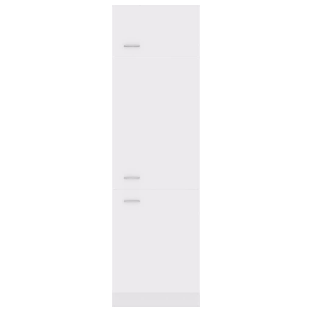 vidaXL külmikukapp, valge, 60 x 57 x 207 cm, puitlaastplaat hind ja info | Köögikapid | kaup24.ee