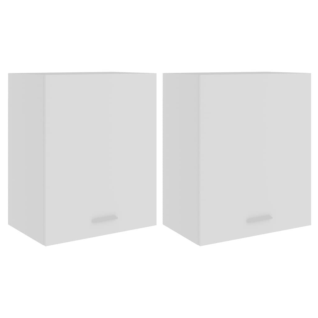 vidaXL köögikapid 2 tk, valge 50 x 31 x 60 cm, puitlaastplaat hind ja info | Köögikapid | kaup24.ee