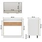 vidaXL valamukapp, Sonoma tamm, 80 x 46 x 81,5 cm, puitlaastplaat hind ja info | Köögikapid | kaup24.ee