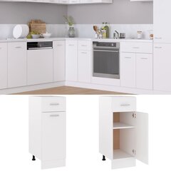 vidaXL sahtliga alumine köögikapp valge 30x46x81,5 cm, puitlaastplaat цена и информация | Кухонные шкафчики | kaup24.ee
