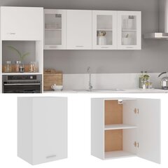 vidaXL rippuv köögikapp, valge, 39,5 x 31 x 60 cm, puitlaastplaat цена и информация | Кухонные шкафчики | kaup24.ee