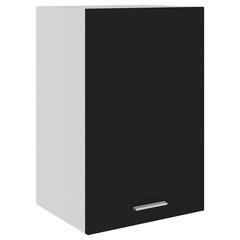 vidaXL rippuv köögikapp, must, 39,5 x 31 x 60 cm, puitlaastplaat hind ja info | Köögikapid | kaup24.ee