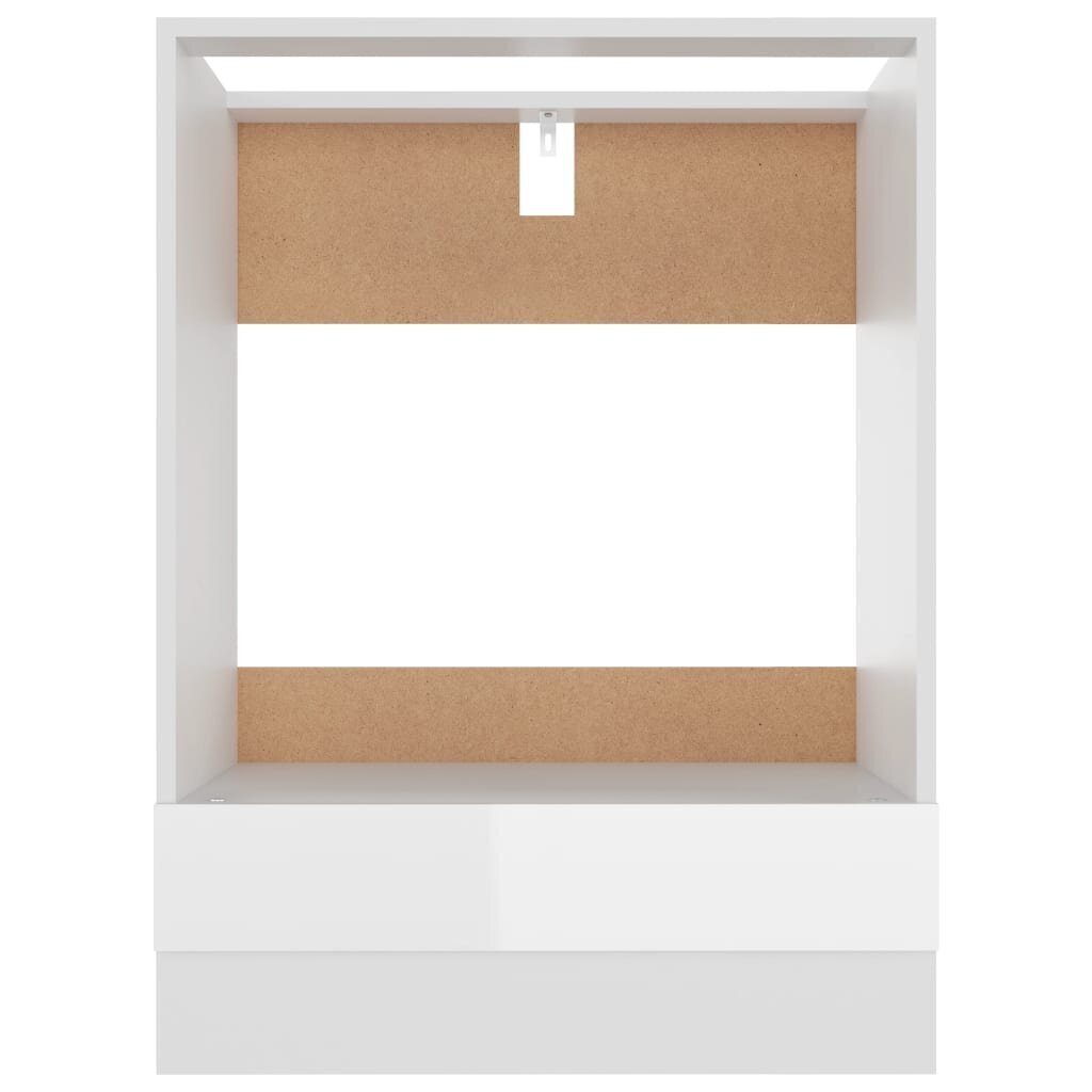 vidaXL ahjukapp, kõrgläikega valge, 60 x 46 x 81,5 cm, puitlaastplaat цена и информация | Köögikapid | kaup24.ee