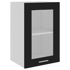 vidaXL köögikapp, must, 40 x 31 x 60 cm, puitlaastplaat hind ja info | Köögikapid | kaup24.ee