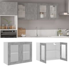 vidaXL köögikapp, betoonhall, 80 x 31 x 60 cm, puitlaastplaat hind ja info | Köögikapid | kaup24.ee