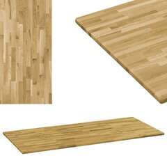 vidaXL lauaplaat tammepuidust, ümmargune, 23 mm, 140 x 60 cm цена и информация | Столешницы для кухни | kaup24.ee