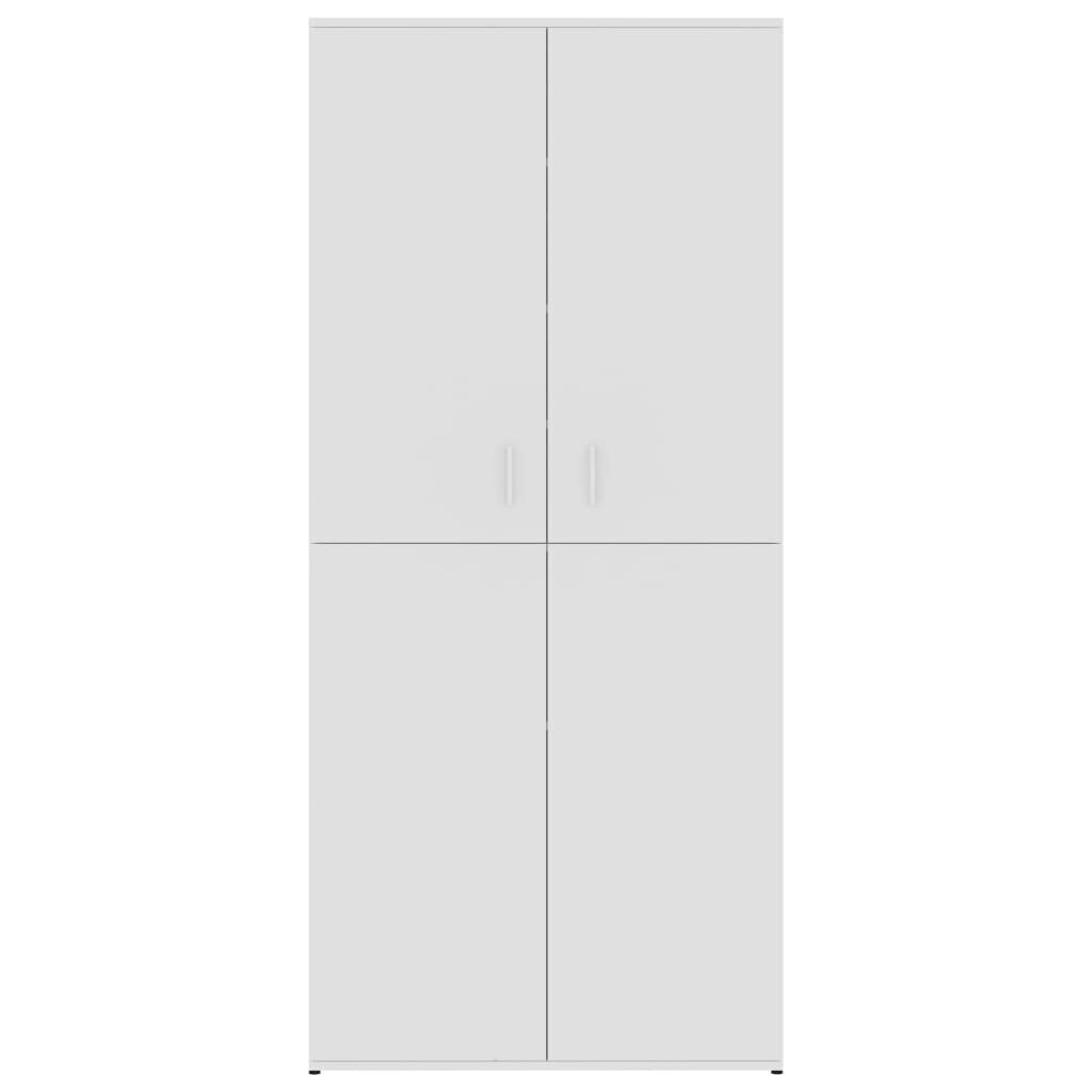 vidaXL kingakapp, valge, 80 x 39 x 178 cm puitlaastplaat hind ja info | Jalatsikapid, jalatsiriiulid | kaup24.ee