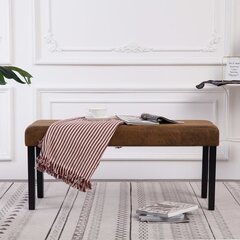 vidaXL pink 106 cm, pruun, kunstseemisnahk hind ja info | Kott-toolid, tumbad, järid | kaup24.ee