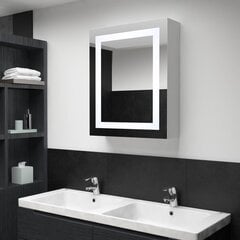 vidaXL LEDidega vannitoa peegelkapp, 50 x 13 x 70 cm цена и информация | Шкафчики для ванной | kaup24.ee
