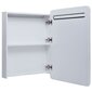 vidaXL LEDidega vannitoa peegelkapp, 60 x 11 x 80 cm hind ja info | Vannitoakapid | kaup24.ee