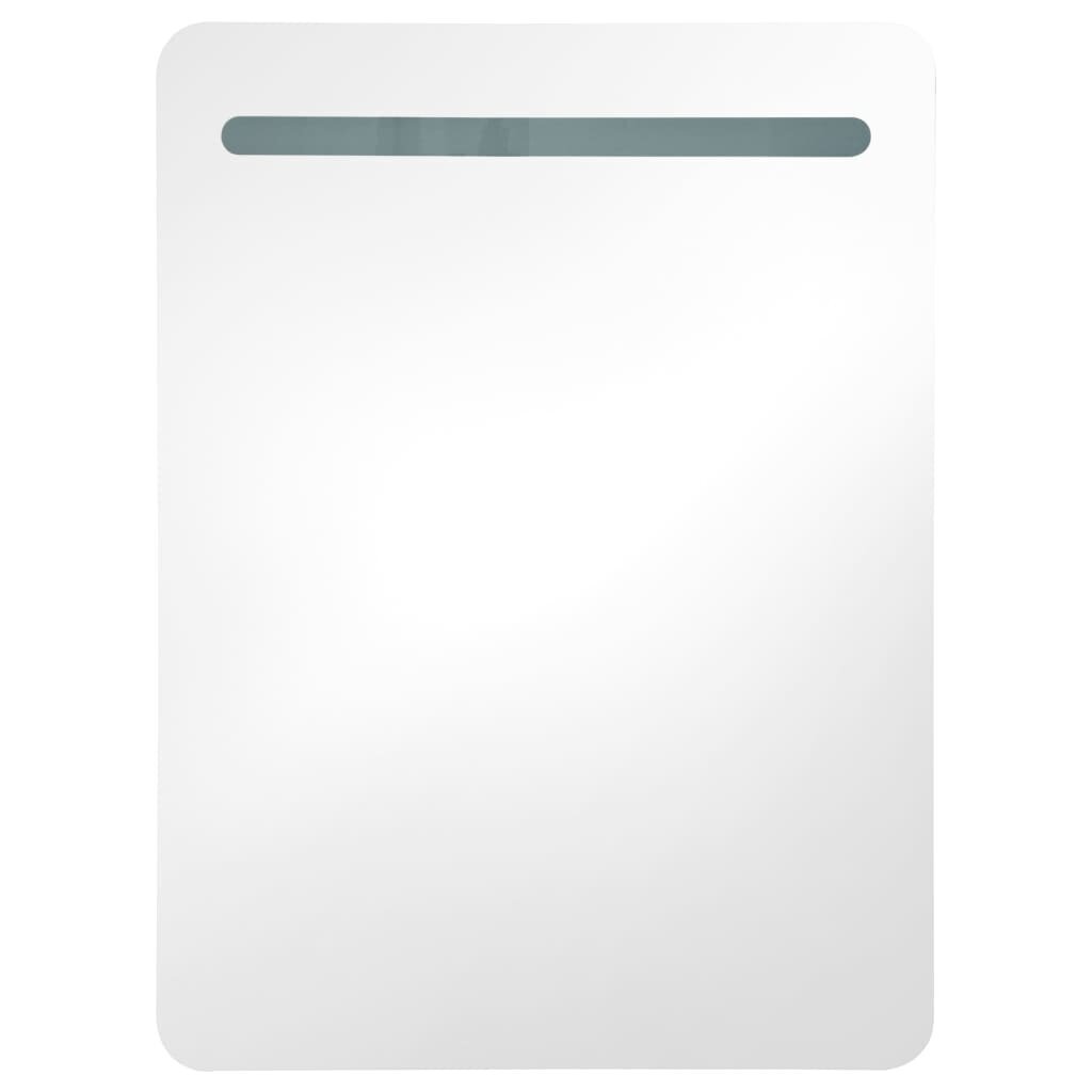 vidaXL LEDidega vannitoa peegelkapp, 60 x 11 x 80 cm цена и информация | Vannitoakapid | kaup24.ee