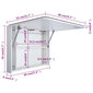 vidaXL LEDidega vannitoa peegelkapp, 80 x 11 x 55 cm цена и информация | Vannitoakapid | kaup24.ee