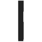 vidaXL pesumasinakapp, must, 32 x 25,5 x 190 cm, puitlaastplaat hind ja info | Vannitoakapid | kaup24.ee