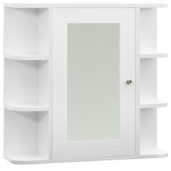 vidaXL vannitoa peegelkapp, valge, 66 x 17 x 63 cm, MDF цена и информация | Шкафчики для ванной | kaup24.ee