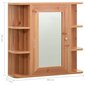 vidaXL vannitoa peegelkapp, tamm, 66 x 17 x 63 cm, MDF hind ja info | Vannitoakapid | kaup24.ee