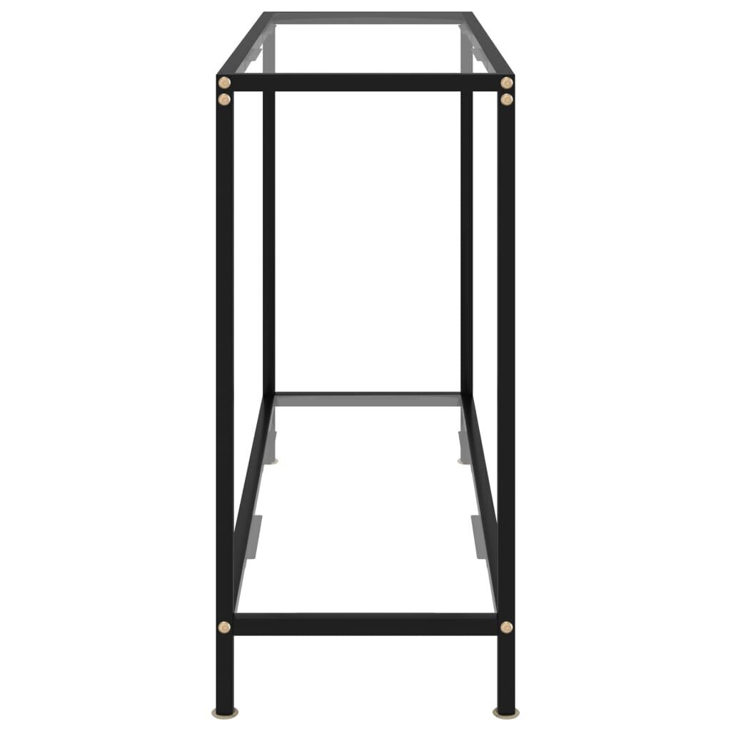 vidaXL konsoollaud, läbipaistev, 100 x 35 x 75 cm, karastatud klaas цена и информация | Konsoollauad | kaup24.ee