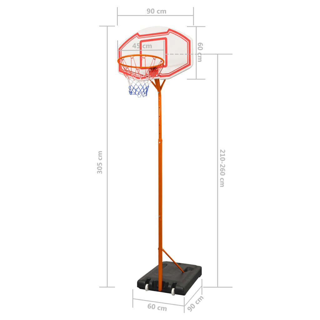 vidaXL korvpallilaua komplekt 305 cm hind ja info | Muud korvpallikaubad | kaup24.ee