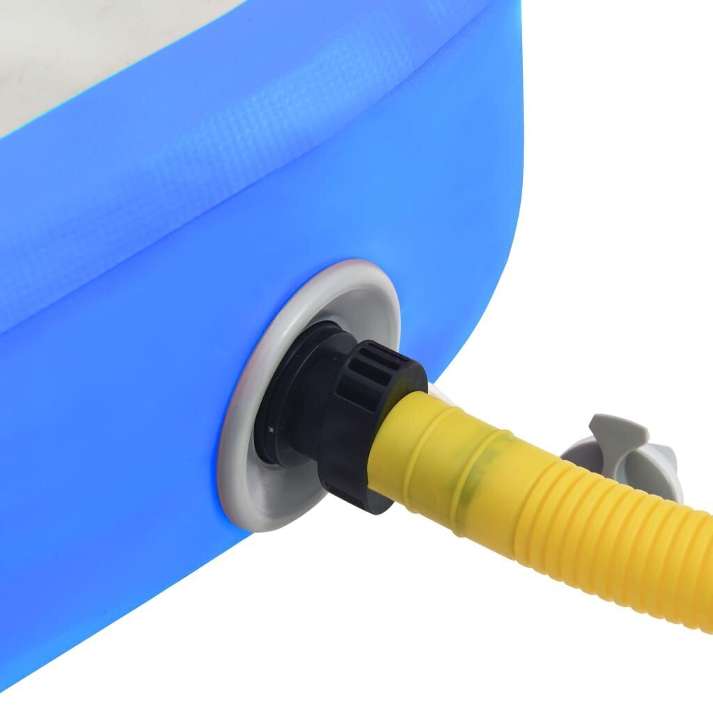 vidaXL täispumbatav võimlemismatt pumbaga 500x100x15 cm PVC sinine hind ja info | Joogamatid | kaup24.ee