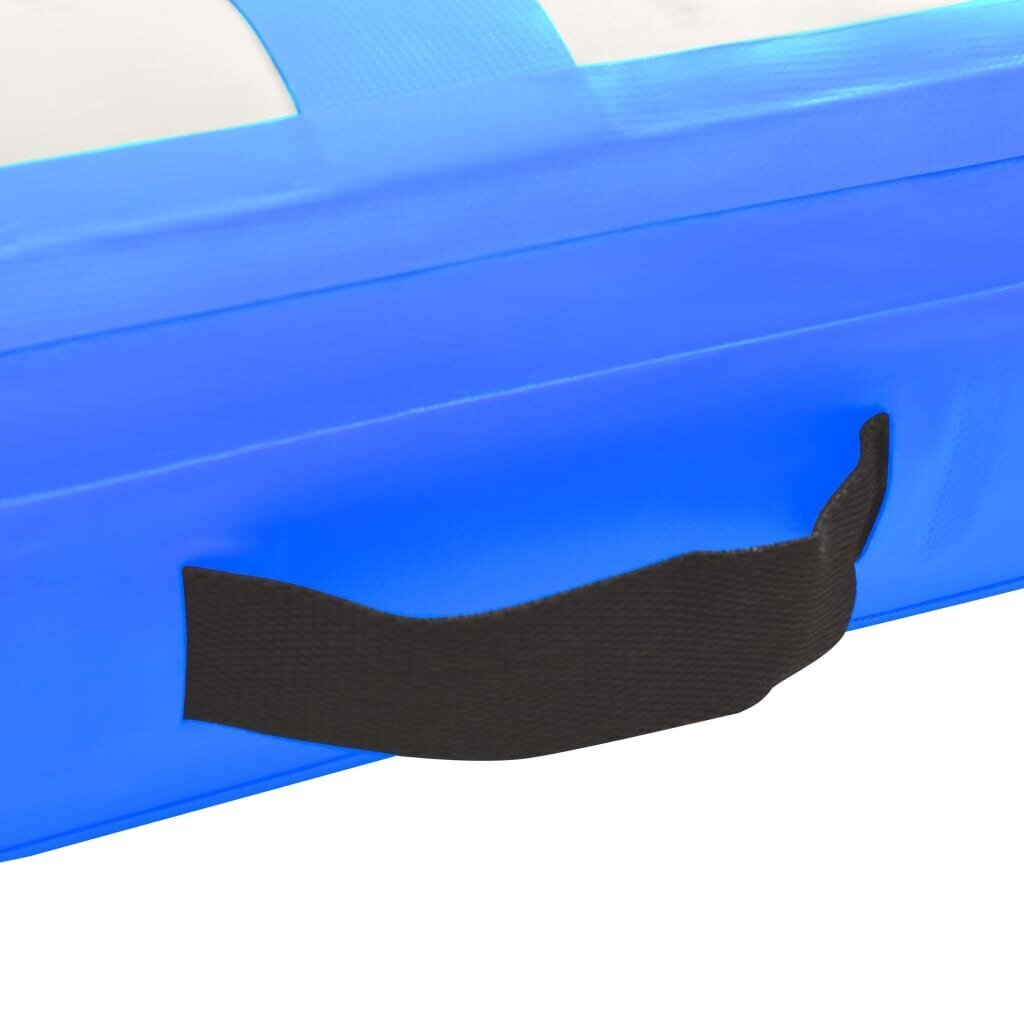 vidaXL täispumbatav võimlemismatt pumbaga 500x100x15 cm PVC sinine hind ja info | Joogamatid | kaup24.ee