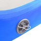 vidaXL täispumbatav võimlemismatt pumbaga 500x100x15 cm PVC sinine цена и информация | Joogamatid | kaup24.ee