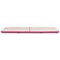 vidaXL täispumbatav võimlemismatt pumbaga 700x100x20 cm PVC roosa hind ja info | Joogamatid | kaup24.ee