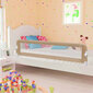 vidaXL voodipiire väikelapse voodile pruunikashall 180x42 cm polüester цена и информация | Laste ohutustarvikud | kaup24.ee