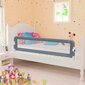 vidaXL voodipiire väikelapse voodile, hall, 150 x 42 cm, polüester цена и информация | Laste ohutustarvikud | kaup24.ee