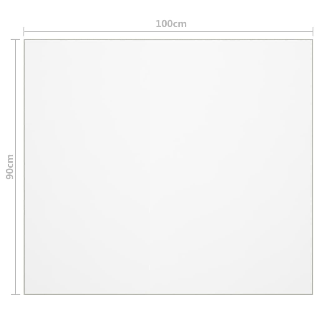 vidaXL lauakaitse, matt, 100 x 90 cm, 2 mm, PVC hind ja info | Laudlinad, lauamatid, servjetid | kaup24.ee