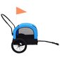 vidaXL kaks ühes lemmiklooma rattatreiler ja jooksukäru sinine ja must hind ja info | Jalgrattakärud | kaup24.ee