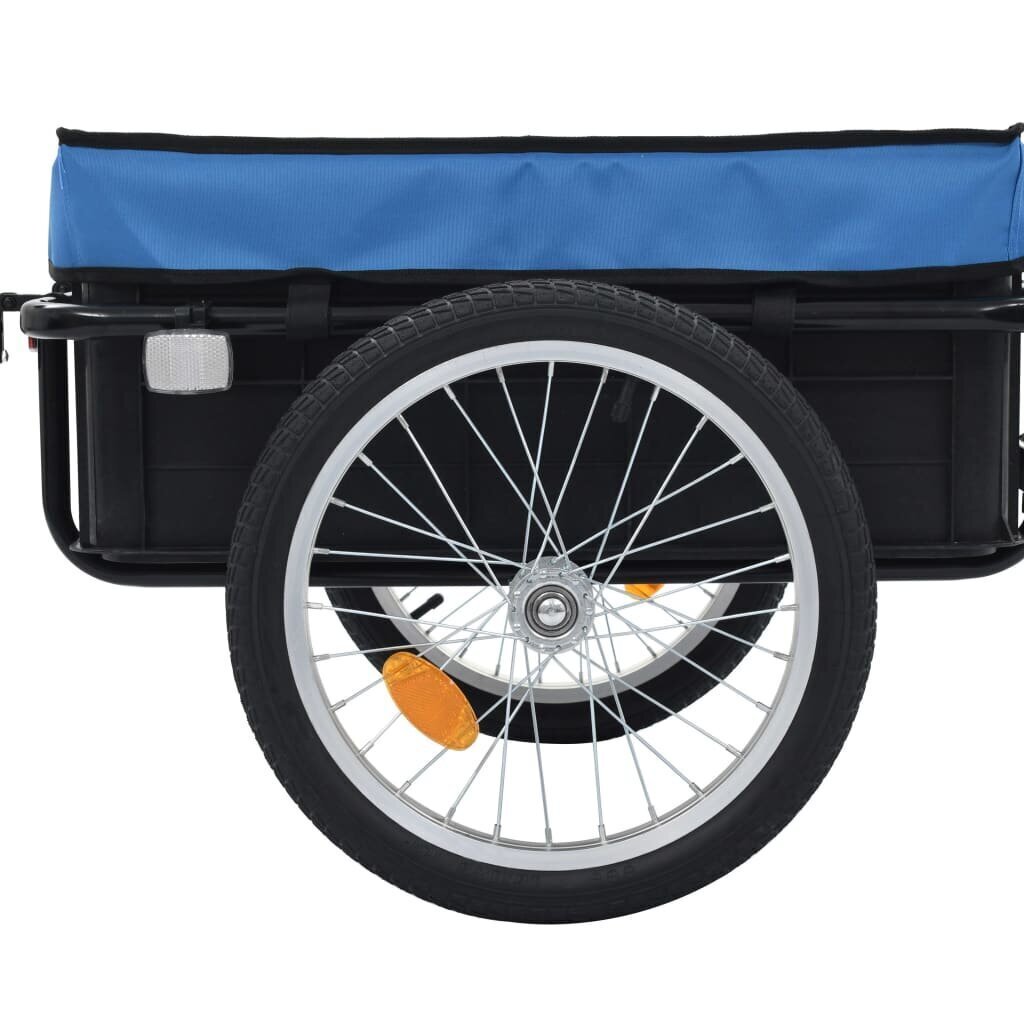 vidaXL jalgratta pakihaagis/käsikäru, 155 x 61 x 83 cm, teras, sinine hind ja info | Jalgrattakärud | kaup24.ee